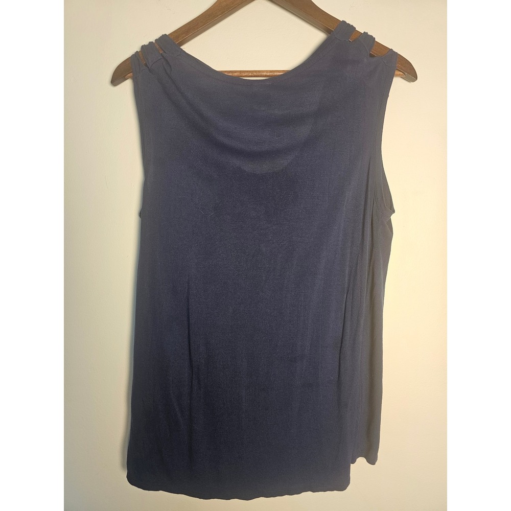 Disneycore LC Lauren Conrad Tank Top Womens Medium Blue Minnie Bow Knotted Strap - Picture 2 of 8